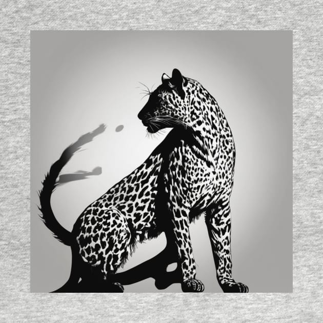 Leopard Shadow Silhouette Anime Style Collection No. 189 by cornelliusy